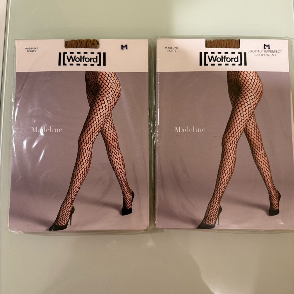 Wolford Fishnet Tights in tan 2 pcs.